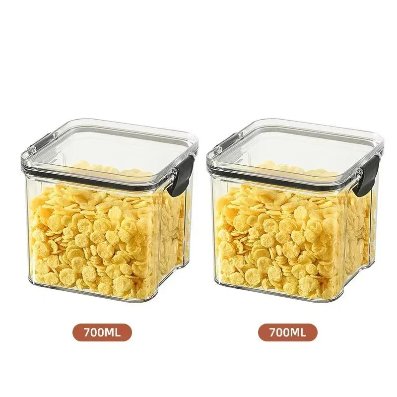 Stackable Airtight Kitchen Storage Containers – Grain & Food Organizer Set