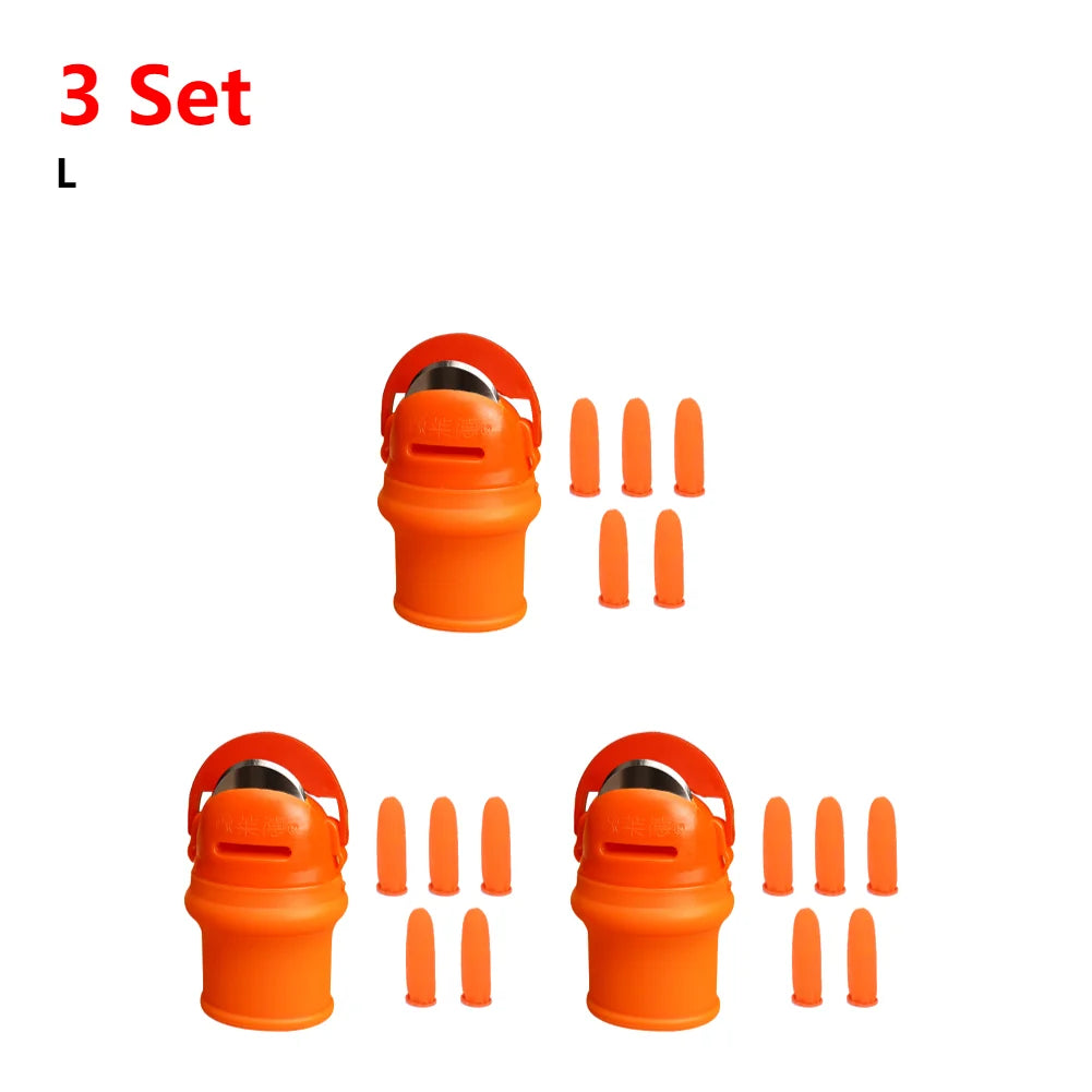 Silicone Finger Cutting Protector with Blade – Garden Harvest Thumb Knife for Vegetables & Plants