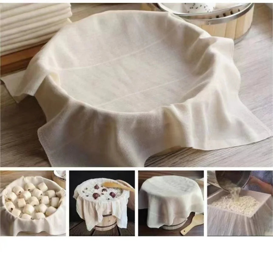 2pcs cotton Steamer Cloth high density curd cloth filter