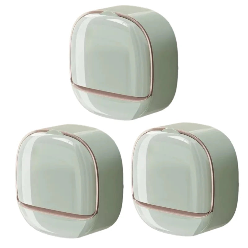 Waterproof Shower Soap Dish with Drainage – Wall-Mounted Hanging Soap Storage Holder