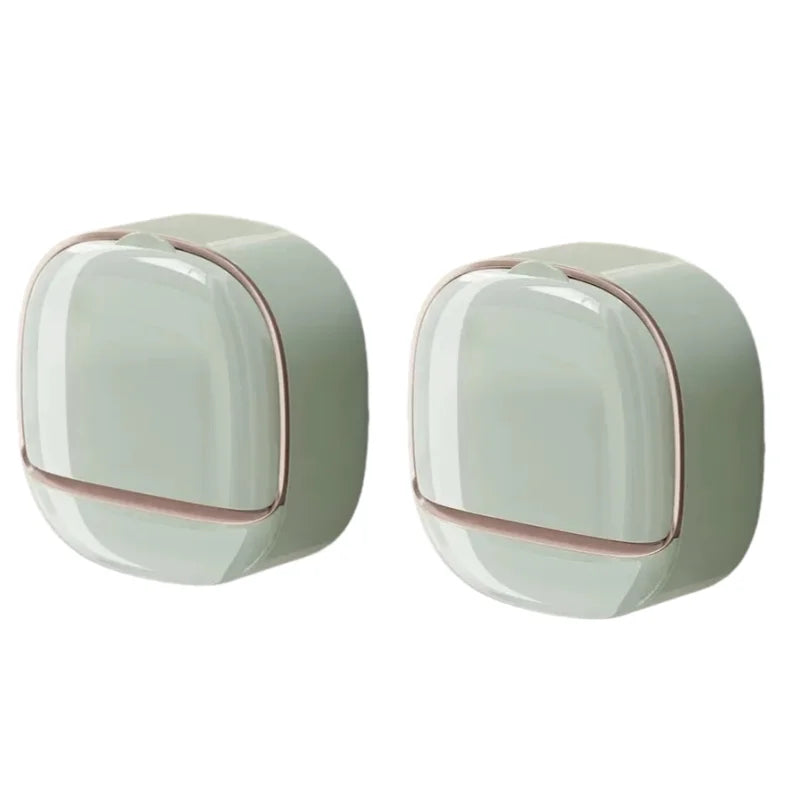 Waterproof Shower Soap Dish with Drainage – Wall-Mounted Hanging Soap Storage Holder