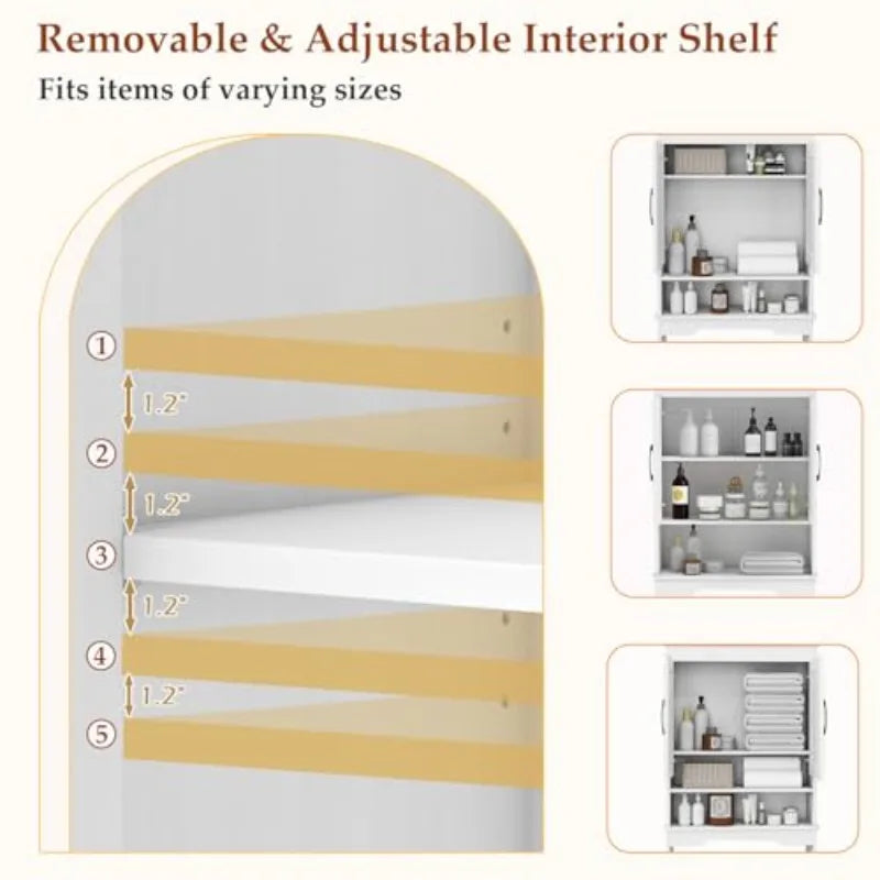Over Toilet Cabinet – Vertical Space-Saving Storage