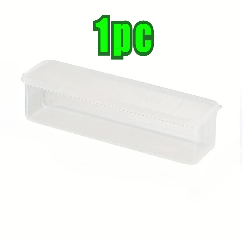 Refrigerator Fresh-Keeping Storage Box, Transparent Sealed Food Preservation Container for Fruits & Vegetables