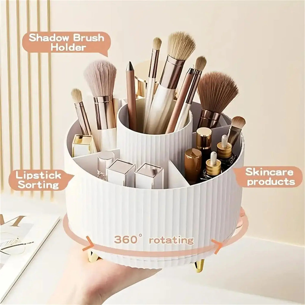 Rotating Makeup Organizer – 360° Easy Access Storage