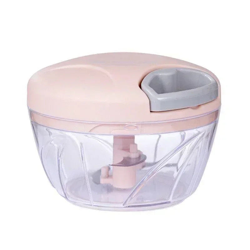 Manual Food Chopper – Pull Cord Vegetable & Garlic Cutter (500/900ML)