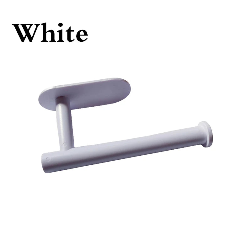 Adhesive Paper Towel Holder, Wall-Mounted Tissue & Toilet Roll Dispenser for Kitchen, Bathroom & Cabinet Storage